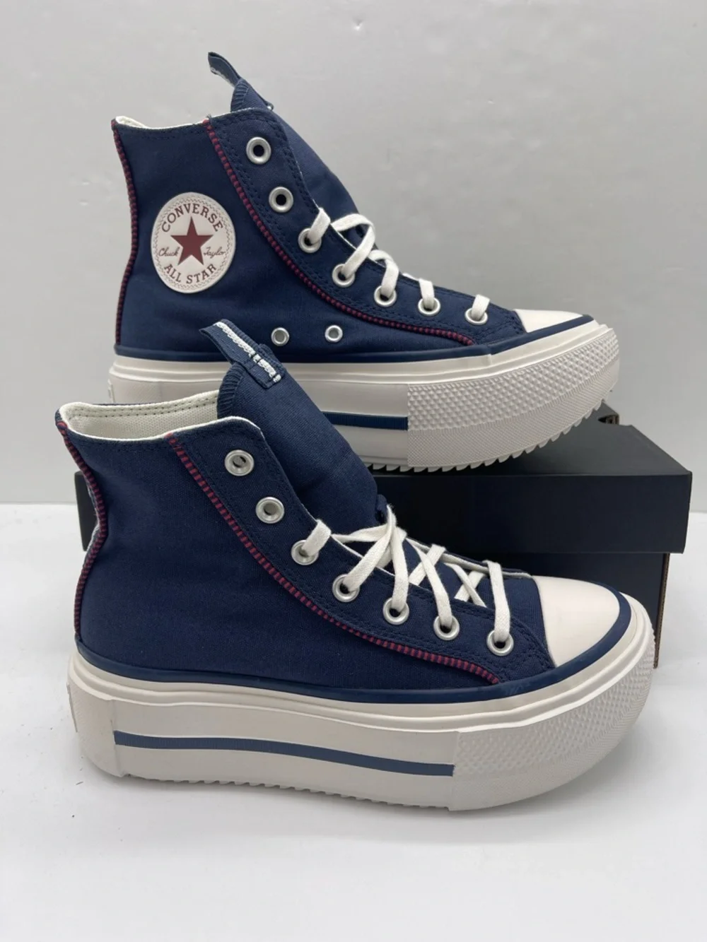 Converse WMNS Chuck Taylor All Star High Top Platform Sneakers Size 7 419252C - Picture 1 of 16